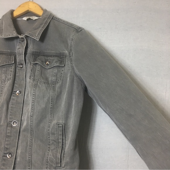 L.L. Bean Trucker Denim Jacket – Women’s Medium (Worn Grey) - Picture 7 of 16